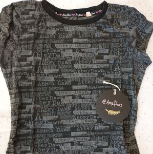 Abbey Dawn Black and Grey Shirt